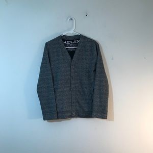 Helix Boys Gray Cardigan Size Large